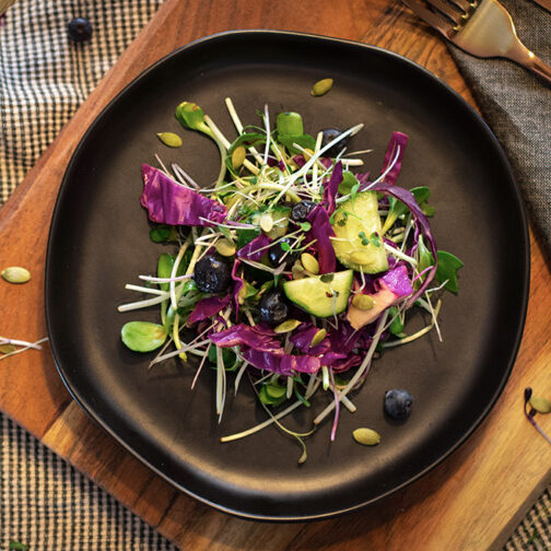 Blueberry Microgreen Salad